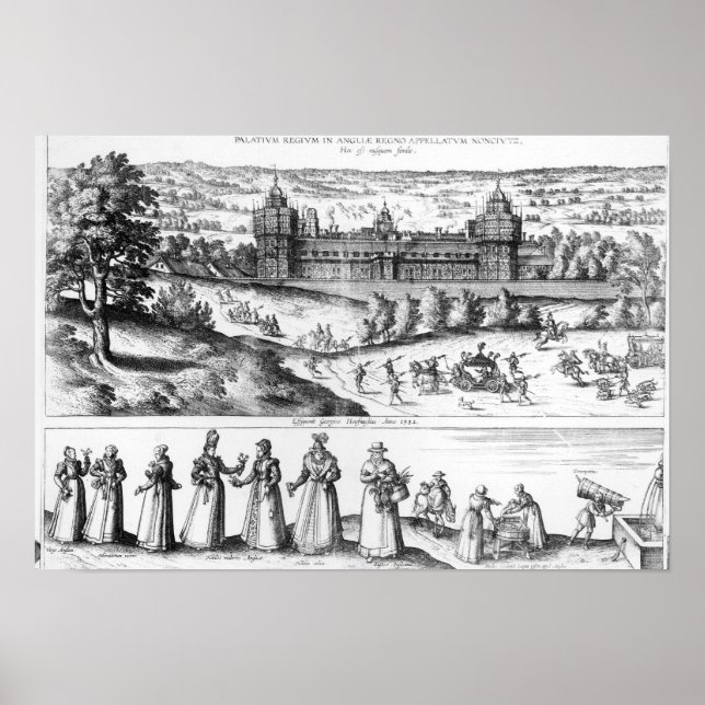 Póster Llegada de la Reina Isabel I (Frente)