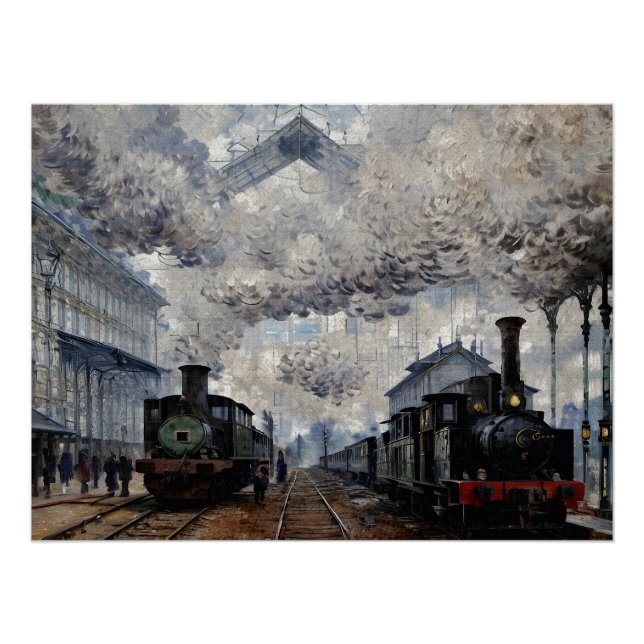 Póster Llegada del tren de Normandía (Anverso)