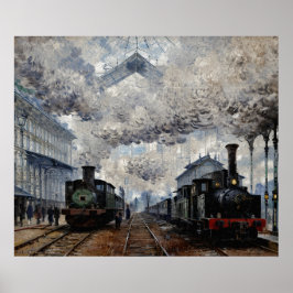 Póster Llegada del tren de Normandía