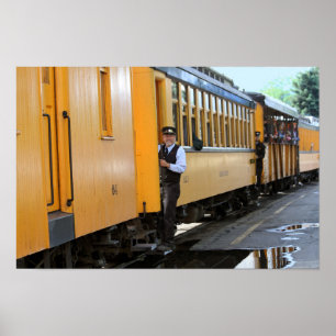 Póster Llegando al depósito de trenes de Durango