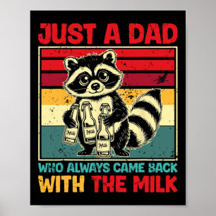Póster Llegó con la leche Día del Padre 