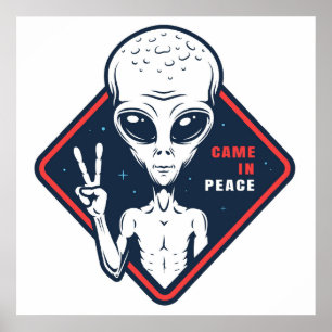 Póster Llegó en paz