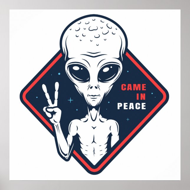 Póster Llegó en paz (Frente)