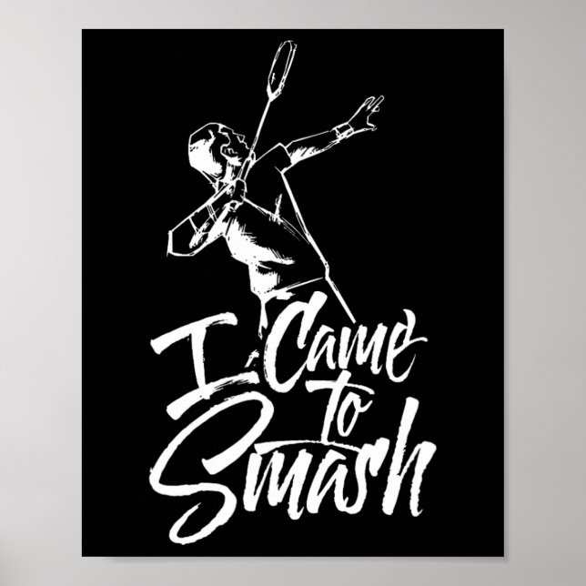 Póster Llegué A Smash Team Player Badminton Shuttle Spor (Frente)