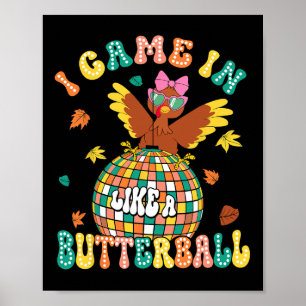 Póster Llegué Como Un Divertido Turco De Mariposas