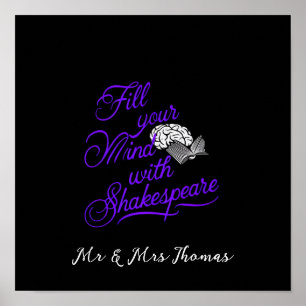 Póster Llena tu mente con Shakespeare El regalo definitiv
