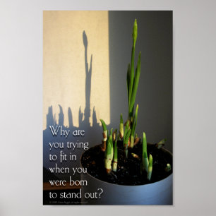 Póster Llevado destacarse el poster