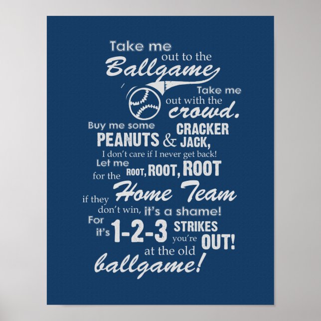 Póster Llévame Al Juego De Baile - Azul (Frente)