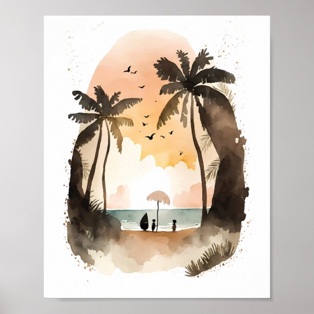 Póster Llévame al Poster de la playa (Frente)