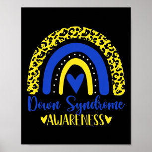 Póster Llevamos Azul Amarillo Arcoíris Impresionante Sínd