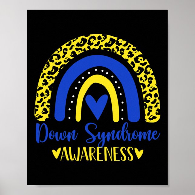 Póster Llevamos Azul Amarillo Arcoíris Impresionante Sínd (Frente)