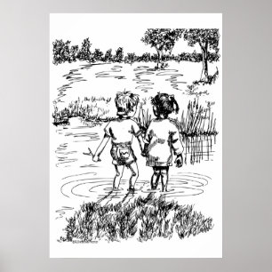 Póster Llevar a cabo las manos