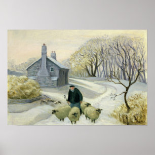 Póster Llevar las ovejas