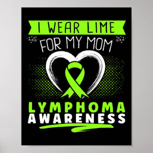 Póster Llevo Lima Por La Conciencia Del Linfoma De Mi Mad