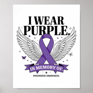 Póster Llevo Morado En Memoria De Mi Hijo Conciencia Sobr