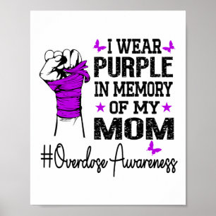 Póster Llevo Morado En Memoria De Mi Mamá Conciencia Sobr