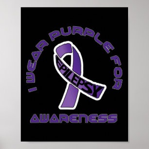 Póster Llevo Morado Por La Conciencia De La Epilepsia Nov