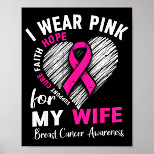 Póster Llevo Nk Para Mi Esposa Conciencia Del Cáncer De M