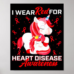 Póster Llevo Rojo Para la Cinta Roja de Conciencia sobre 