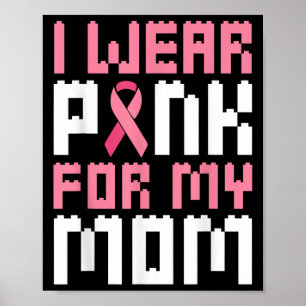 Póster Llevo Rosa Para Mi Mamá, Niño De Conciencia Sobre