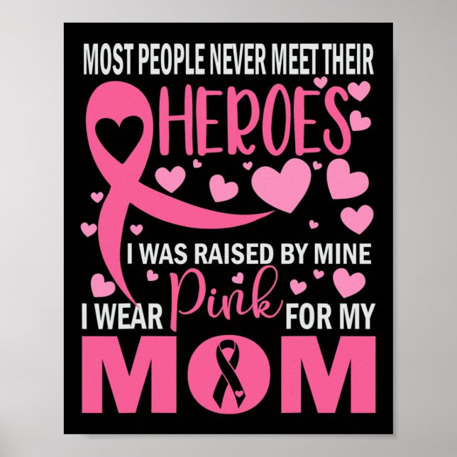 Póster Llevo Rosa Para Mi Mamá, Niño Que Tiene Conciencia (Frente)