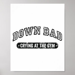 Póster Llorando Mal En El Gimnasio Divertido Entrenamient