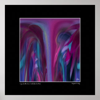 Póster Llorar como la lluvia, Howl like el viento