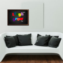 Llorar y engordar Poster de tipografía colorida