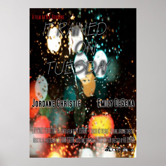 Póster Llovió el martes Poster (Frente)