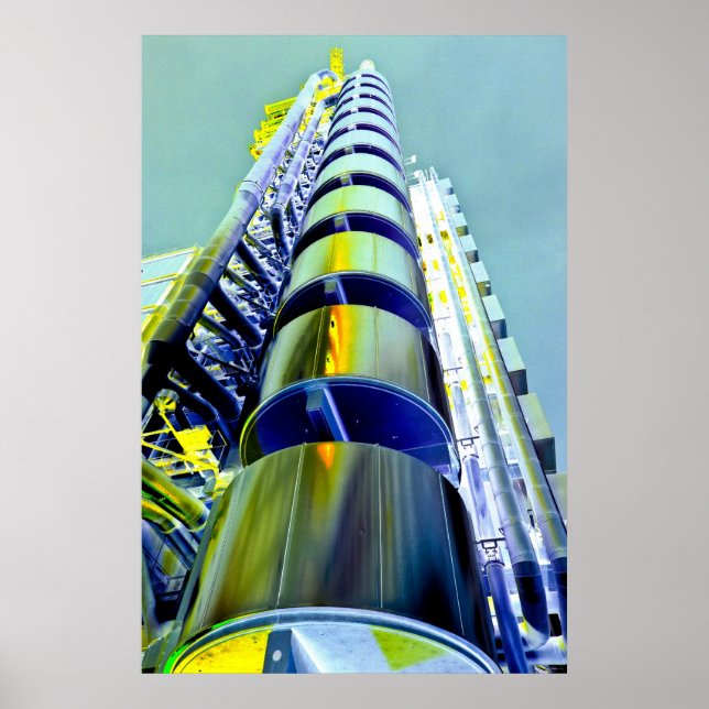 Póster Lloyd's Building London Art (Frente)