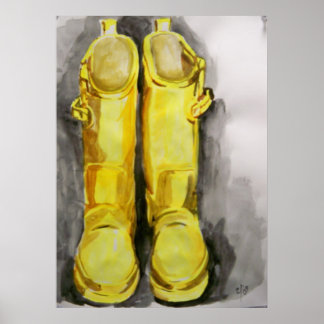 Póster Lluvia amarilla Boots 4