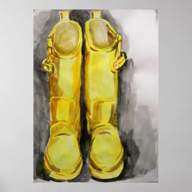 Póster Lluvia amarilla Boots 4 (Frente)