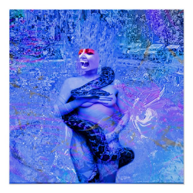 Póster Lluvia azul (Anverso)