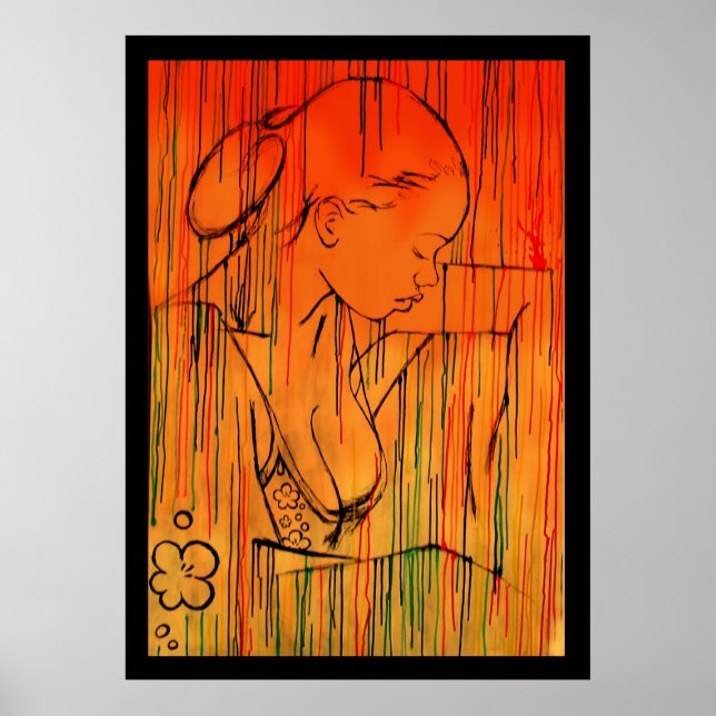 Póster Lluvia criolla amarilla (Frente)