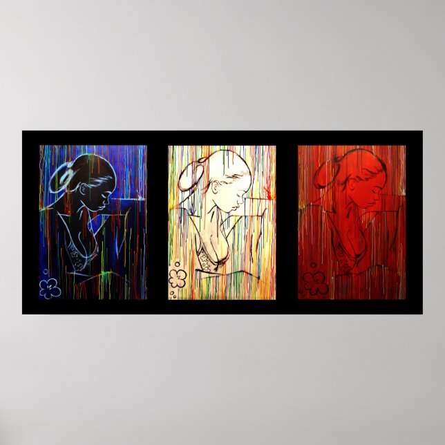 Póster Lluvia criolla - drapeau tricolore (Frente)