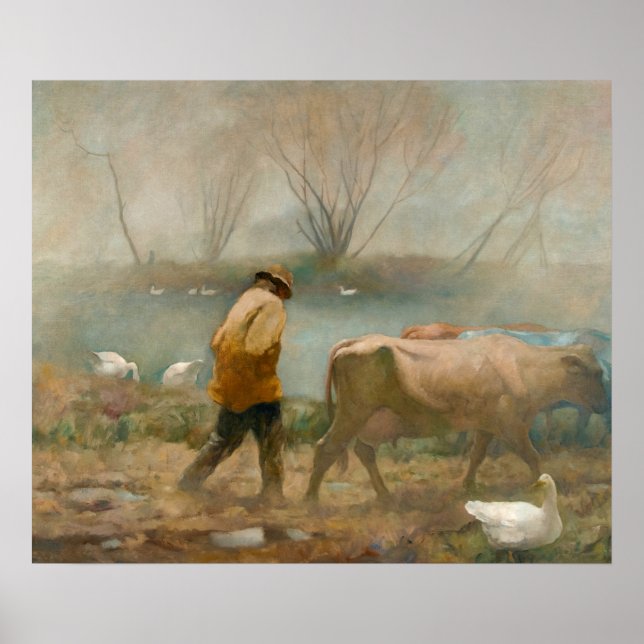 Póster Lluvia de abril por Newell Convers Wyeth (Frente)