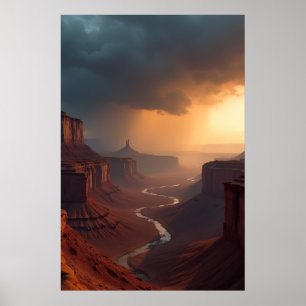 Póster Lluvia de brasas sobre el cañón