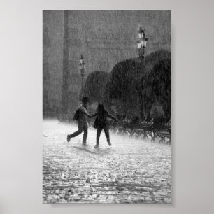 Póster Lluvia el caer