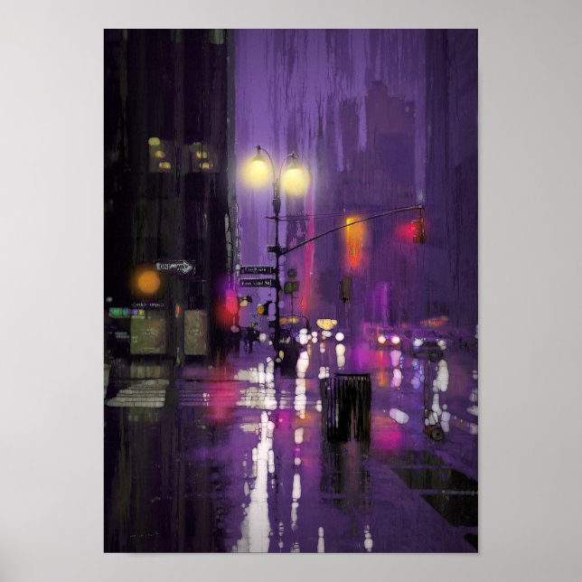 PÓSTER LLUVIA EN EL POSTER DE LA CIUDAD (Frente)