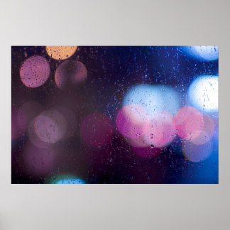 Póster Lluvia en la ventana