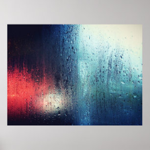 PÓSTER LLUVIA EN LA VENTANA