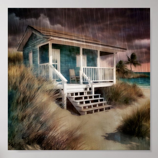 Póster Lluvia Hemingway - 1 - (Frente)