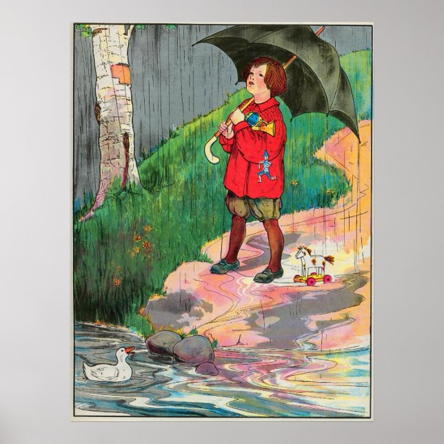 Póster Lluvia, lluvia, vete, vuelve otro día (Frente)
