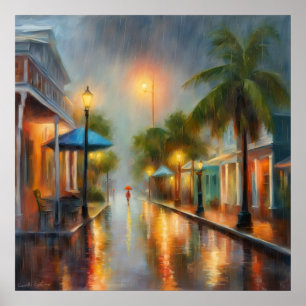Póster Lluvia occidental clave - 1