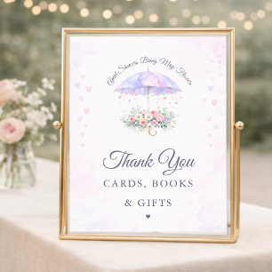 Póster Lluvias de Abril traen flores de Mayo Tarjetas Reg