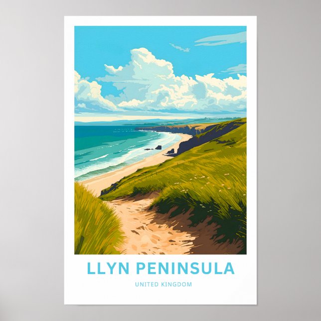 Póster Llyn Peninsula Reino Unido (Frente)