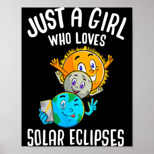 Póster Lo Divertido Ama Los Eclipses Solares Sol Luna