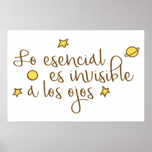 Póster Lo esencial es invisible a los ojos