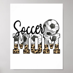 Póster Lo esencial para una mamá de fútbol en el día de l