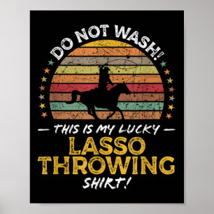 Póster Lo Funny Cowboy Cowgirl Rodeo Cita Gráfico